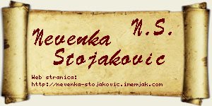 Nevenka Stojaković vizit kartica